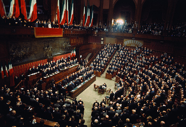 Parlamento Italiano Giuramento Di Giovanni Leone